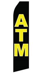 ATM Econo Stock Flag - 16 Ft. econostock, feather, blade, swooper